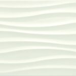 Faianta Alba Structurata Lucioasa Marazzi Chroma White Tide 3D 25×38 cm M00Q