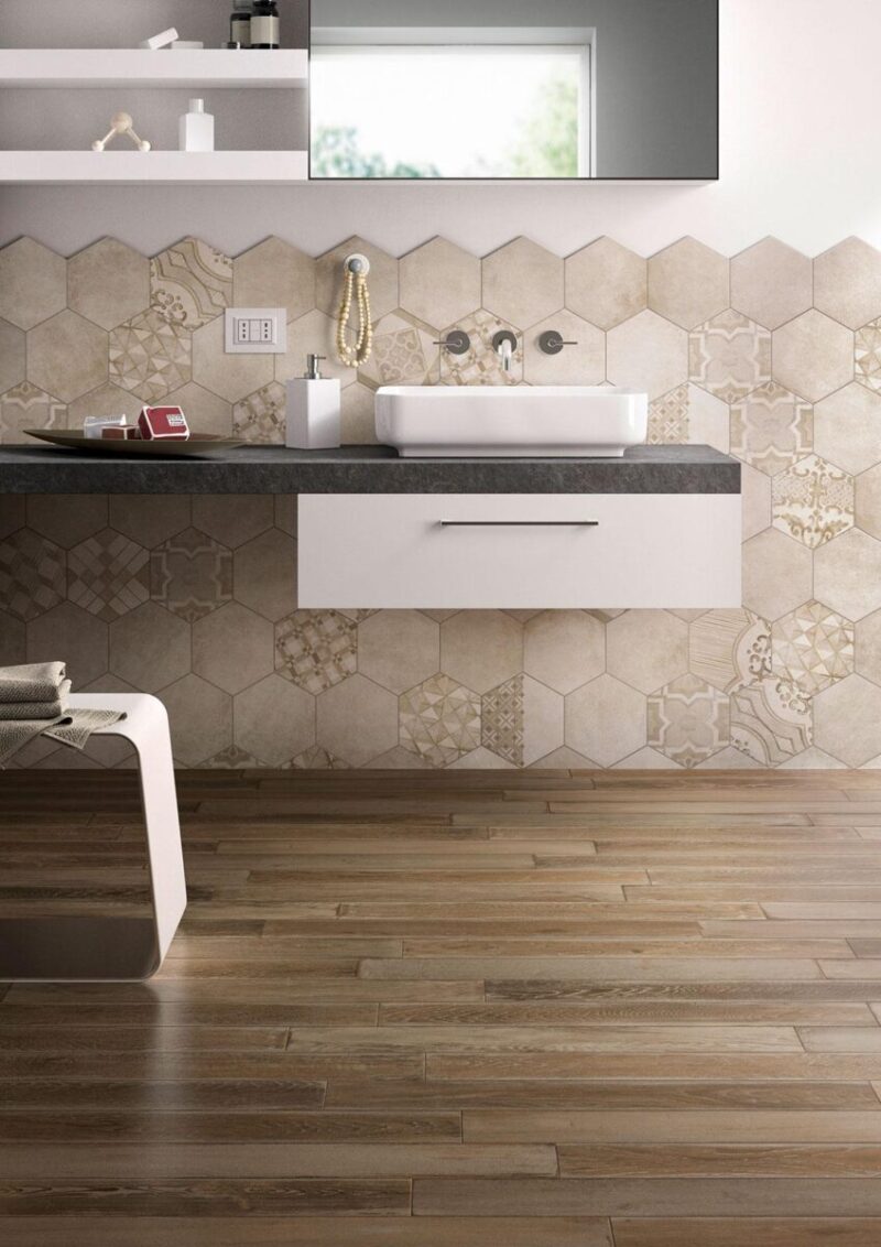 Placa decorativa Marazzi Clays Decoro Cementine Caldo 21X18.2 cm MM7Y - imagine 3