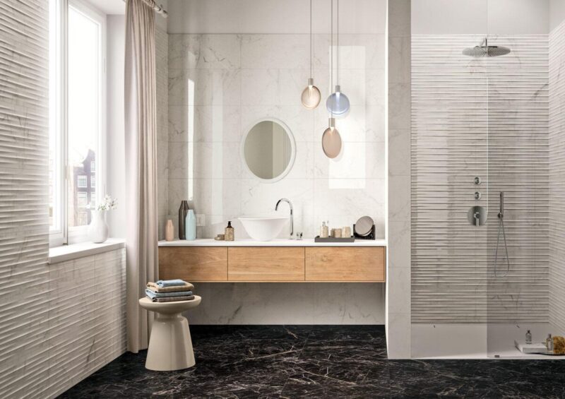 Faianta Bej Rectificata Marazzi Elegance Statuario Str Move 3D 30X60 cm MNYS - imagine 3