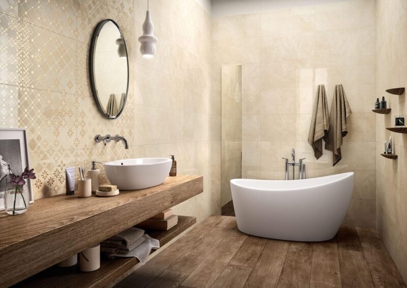 Faianta Bej Rectificata Mata Marazzi Elegance Marfil 30X60 cm MNKE - imagine 3