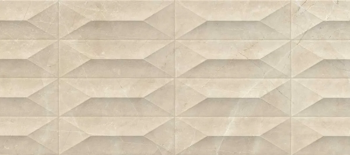 Faianta Bej Rectificata Structurata Marazzi Marbleplay Marfil Gem 3D 30X90 cm M4PH