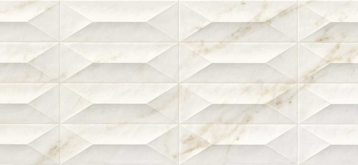 Faianta Crem Rectificata Structurata Marazzi Marbleplay Ivory Gem 3D 30X90 cm M4PF