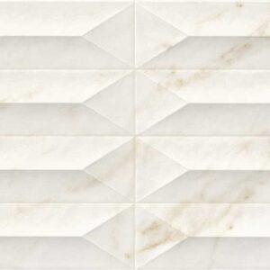 Faianta Crem Rectificata Structurata Marazzi Marbleplay Ivory Gem 3D 30X90 cm M4PF