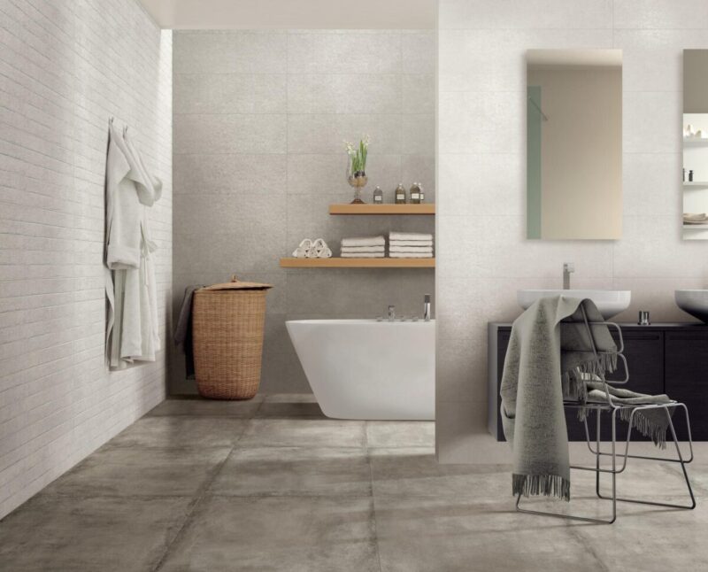 Faianta Gri Rectificata Mata Marazzi Work Grey 30x90 cm M133 - imagine 3