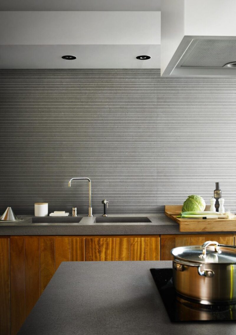 Faianta Gri Rectificata Structurata Marazzi Magnifica Moon Mikado 3D 60X180 cm M5TQ - imagine 3