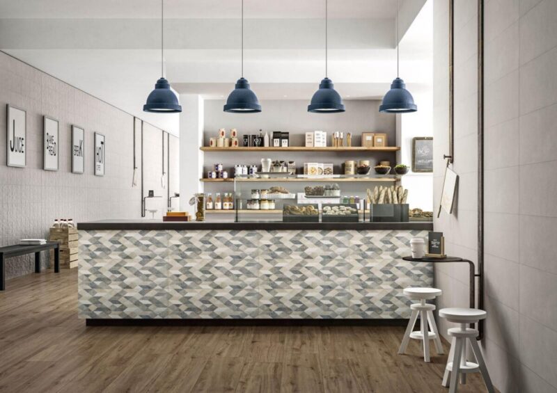 Faianta Gri Structurata Marazzi Chalk Grey Brick 3D 25X76 cm M02L - imagine 3