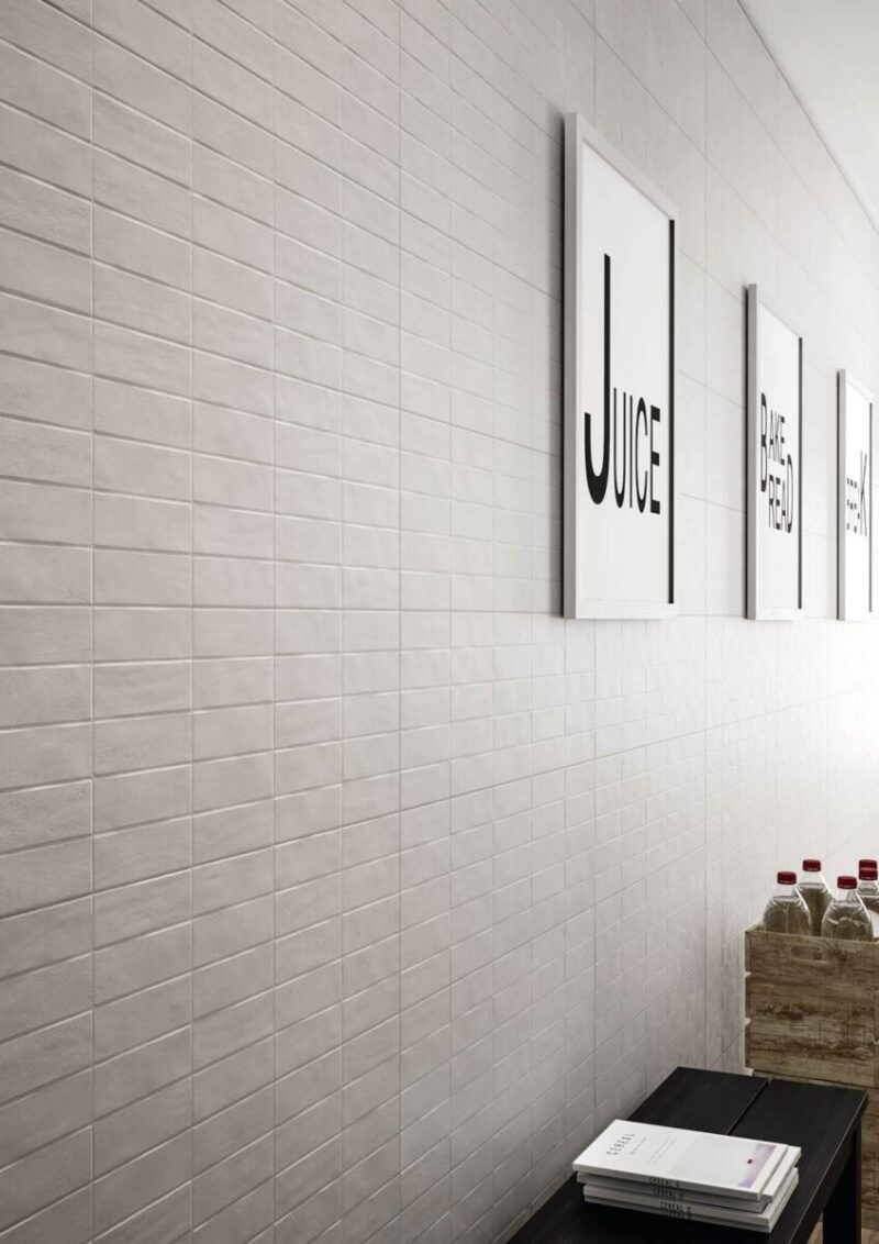 Faianta Gri Structurata Marazzi Chalk Grey Brick 3D 25X76 cm M02L - imagine 4