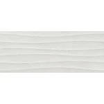 Faianță gri cu model valuri 3D, 20x50 cm, Marazzi Stream Grey Wind M0TA