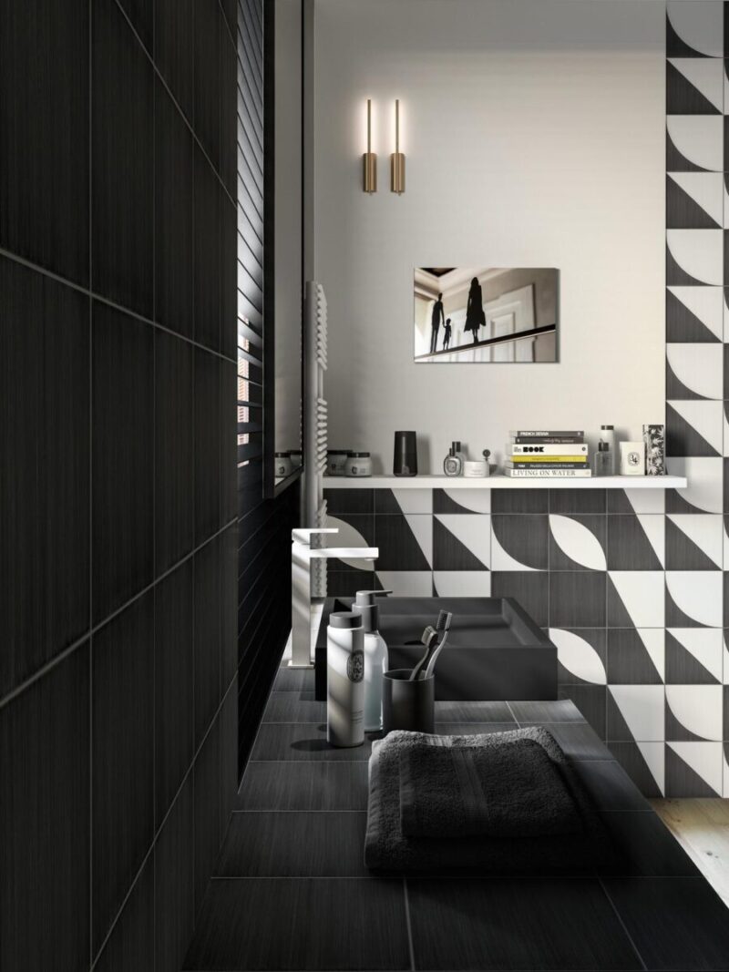 Faianta Neagra Mata Marazzi Scenario Nero 20x20 cm M8R8 - imagine 3
