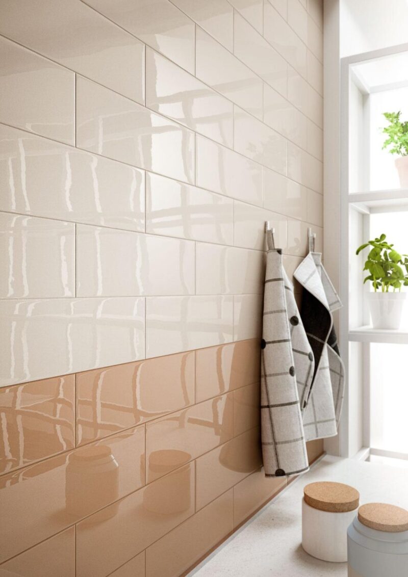 Faianta Portocalie Lucioasa Marazzi Mellow Peach 10X30 cm MMMX - imagine 3