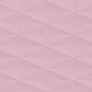 Faianta roz, structurata, rectificata, 3D, Marazzi Eclettica Rose Diamond, 40x120 cm
