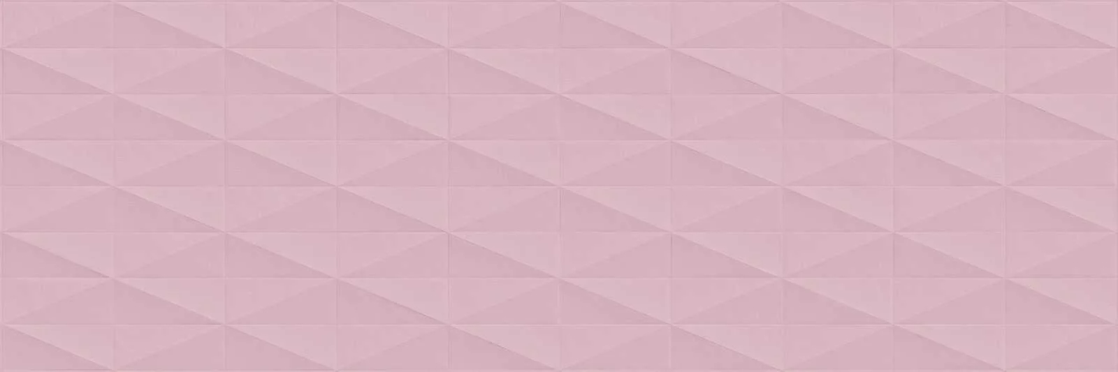 Faianta roz, structurata, rectificata, 3D, Marazzi Eclettica Rose Diamond, 40x120 cm