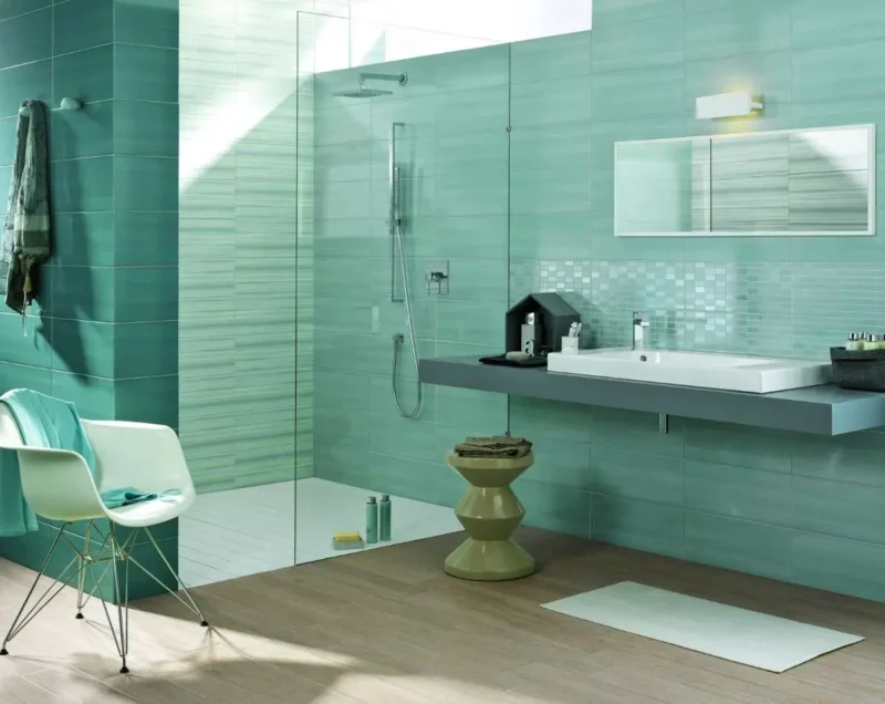 Faianta Verde Lucioasa Marazzi Mellow Teal 10X30 cm MMN2 - imagine 2