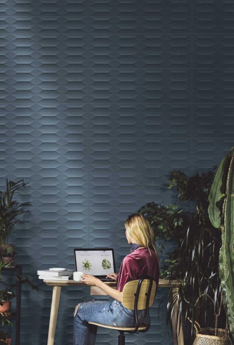 Faianta Verde Rectificata Structurata Marazzi Colorplay Sage Cabochon 3D 30X90 cm M4KX - imagine 3