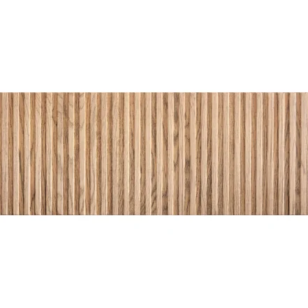 Faianță Tubądzin Liberte wood 1 STR cu lamele verticale în relief și desen de stejar natural deschis, suprafață mată