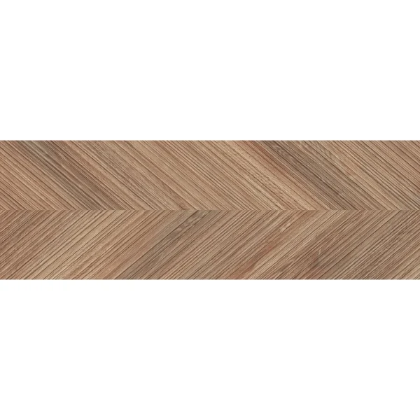 Faianță tip lemn chevron Paradyz Love Brown 29.8 x 89.8 cm