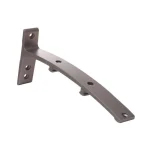 Galerie dublă aluminiu consolă triplă, inox, ELR 2000, striat, 140cm