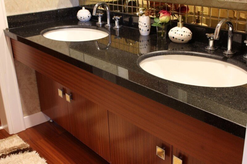 Granit Black Galaxy Placaj 40x40 1 Lustruit - imagine 3