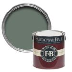 Vopsea verde satinata 20 la suta luciu pentru interior Farrow and Ball Estate Eggshell Green Smoke No. 47 750 ml