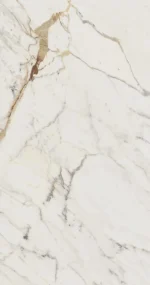 Gresie Alba Rectificata Lucioasa Marazzi Allmarble Golden White Lux 75X150 cm M4GC