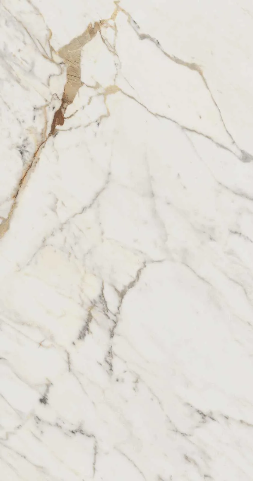 Gresie Alba Rectificata Lucioasa Marazzi Allmarble Golden White Lux 75X150 cm M4GC