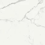 Gresie albă rectificată cu aspect de marmură, 58×58 cm, Marazzi Marbleplay M4LF