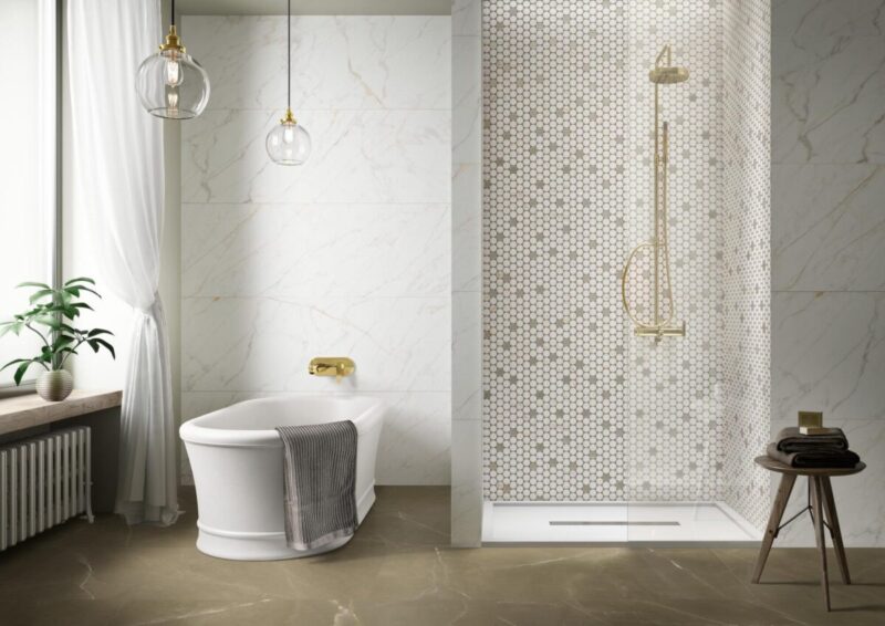 Gresie Alba Rectificata Mata Marazzi Allmarble Calacatta Extra 75X150 cm M4EW