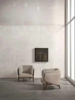 Gresie Alba Rectificata Mata Marazzi Grande Concrete Look White 120X120 cm M29K