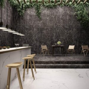 Gresie Antracit Rectificata Structurata Mata Marazzi Allmarble Saint Laurent 60X120 cm MMU0