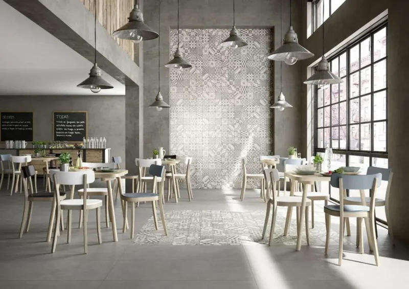 Gresie Gri Rectificata Semi-Mata Marazzi Block Grey 90X90 cm MM58