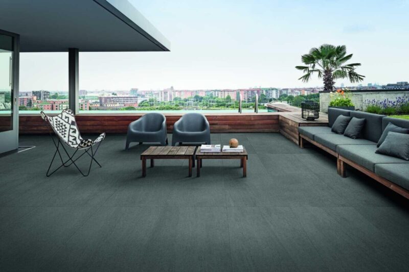 Gresie Gri Rectificata Structurata Marazzi Basalto Piombo 30X60 cm M4EC - imagine 3