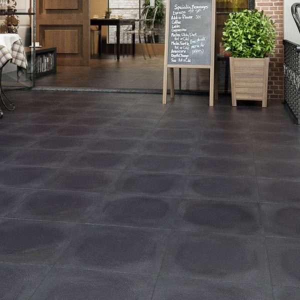 Gresie klinker grafit pentru exterior, 30x30 cm, Paradyz Bazalto