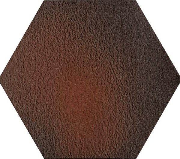 Gresie Klinker Paradyz Cloud Brown Heksagon Duro 26x26 cm