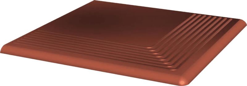 Gresie Klinker Paradyz Cloud Rosa Treapta Colt 30x30 cm - imagine 2