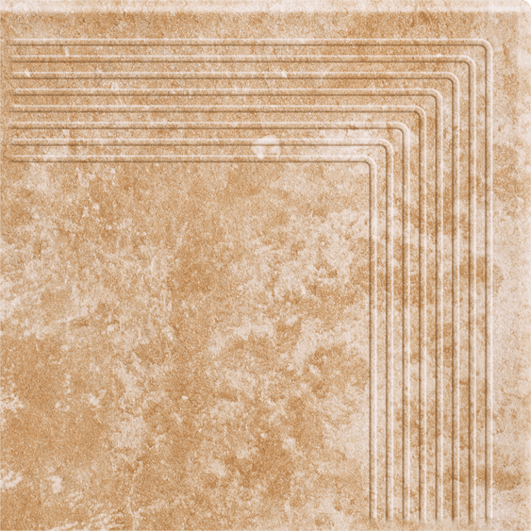 Gresie Klinker Paradyz Ilario Beige Treapta Colt 30x30 cm