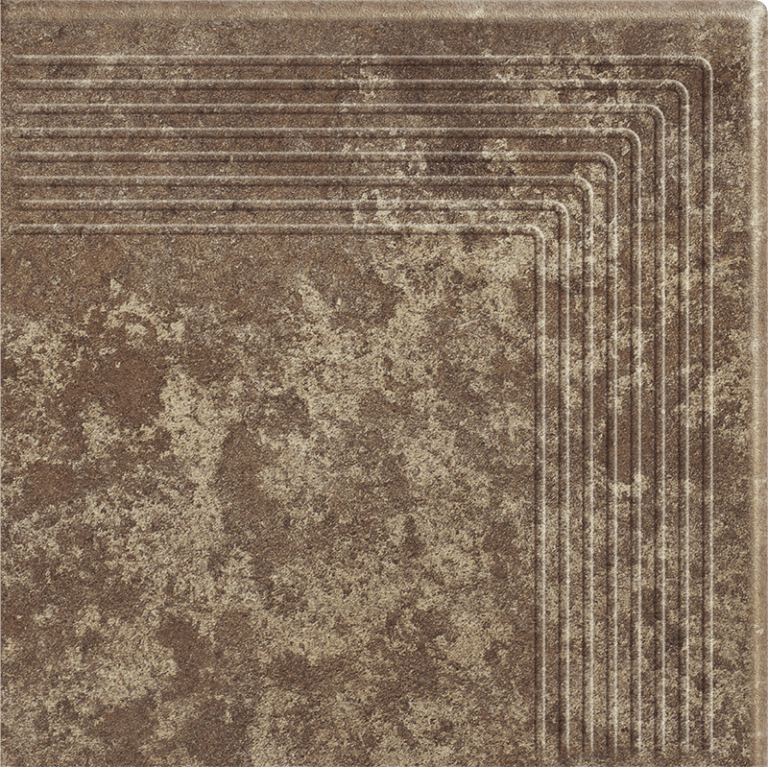 Gresie Klinker Paradyz Ilario Brown Treapta Colt 30x30 cm