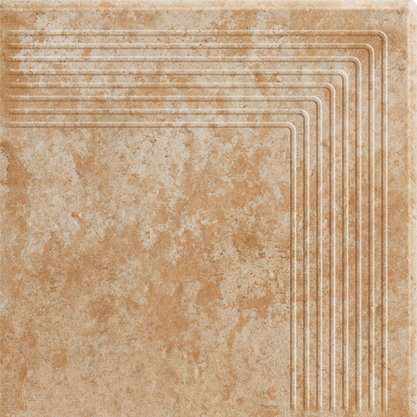 Gresie Klinker Paradyz Ilario Ochra Treapta Colt 30x30 cm