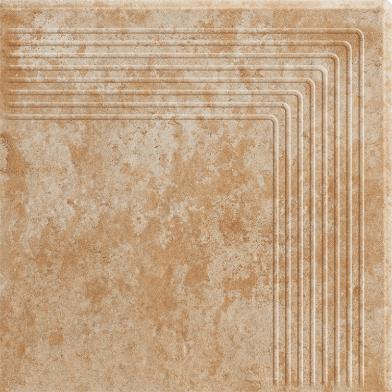 Gresie Klinker Paradyz Ilario Ochra Treapta Colt 30x30 cm
