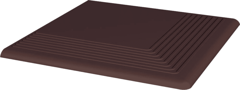Gresie Klinker Paradyz Natural Brown Treapta Colt 30x30 cm