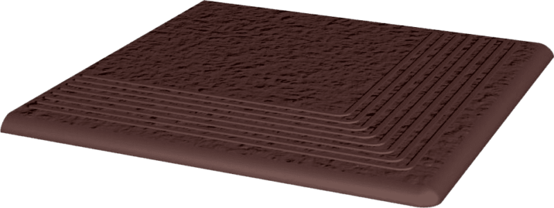 Gresie Klinker Paradyz Natural Brown Treapta Colt Duro 30x30 cm - imagine 2