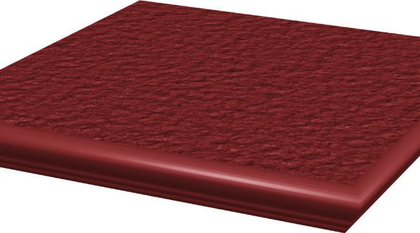 Gresie klinker treapta colt exterior Natural Rosa Paradyz, 33x33 cm