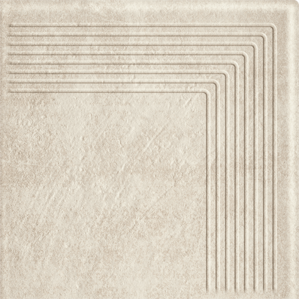 Gresie Klinker Paradyz Scandiano Beige Treapta Colt 30x30 cm
