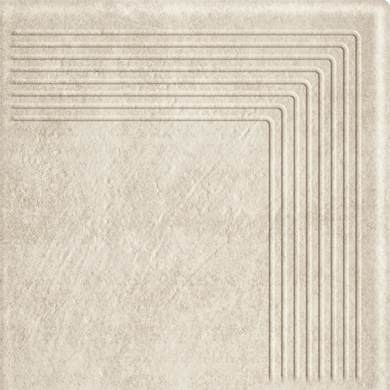 Gresie Klinker Paradyz Scandiano Beige Treapta Colt 30x30 cm