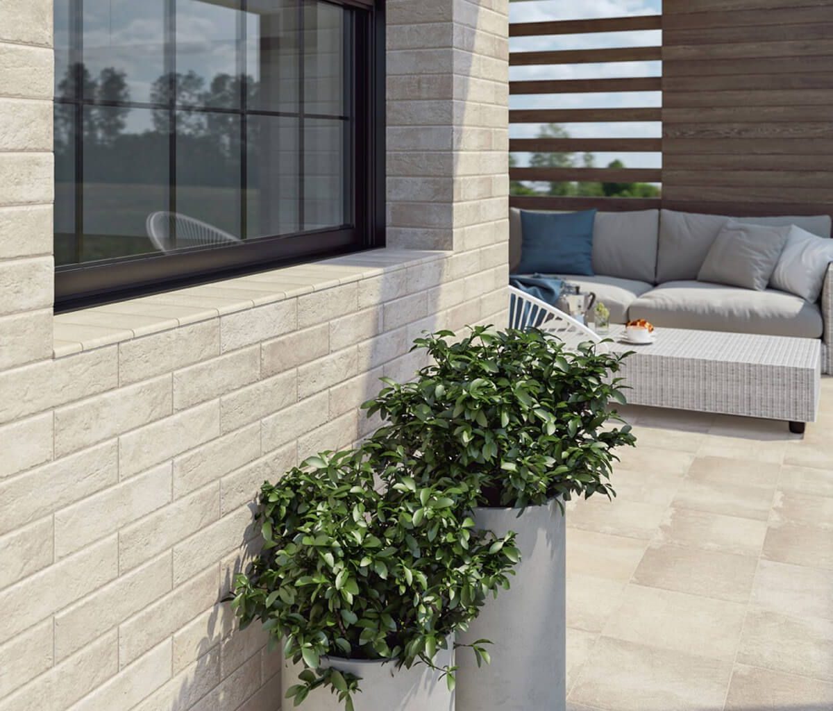 Gresie Klinker Paradyz Scandiano Beige Treapta Colt 33x33 cm