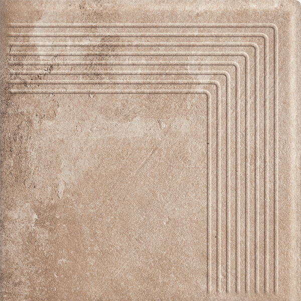 Gresie Klinker Paradyz Scandiano Ochra Treapta Colt 30x30 cm