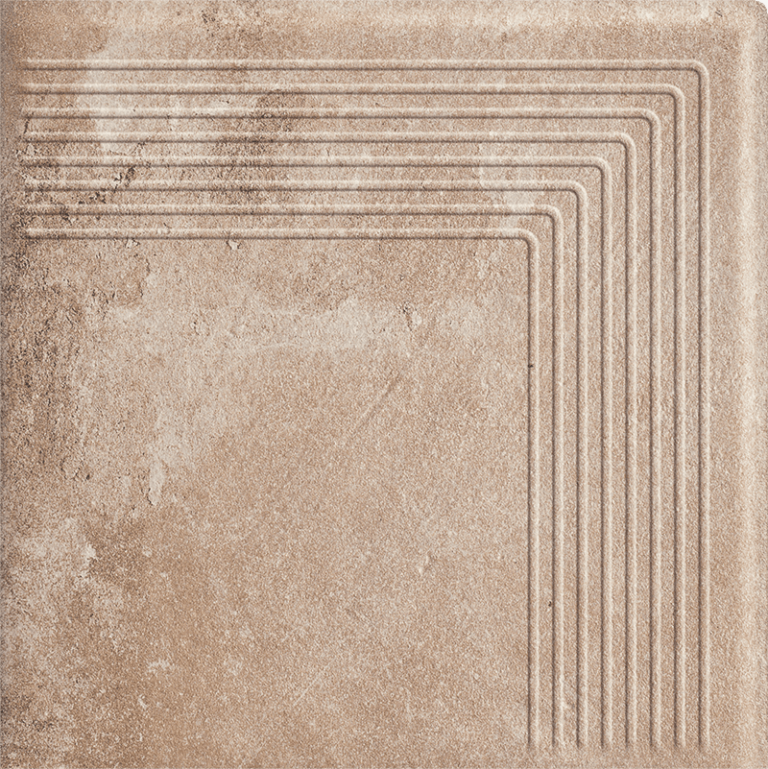 Gresie Klinker Paradyz Scandiano Ochra Treapta Colt 30x30 cm