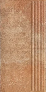 Gresie Klinker Paradyz Scandiano Rosso Treapta 30x60 cm