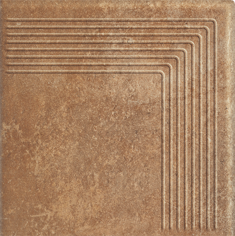 Gresie Klinker Paradyz Scandiano Rosso Treapta Colt 30x30 cm