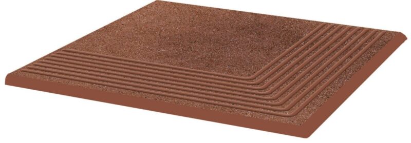 Gresie Klinker Paradyz Taurus Brown Treapta Colt 30x30 cm