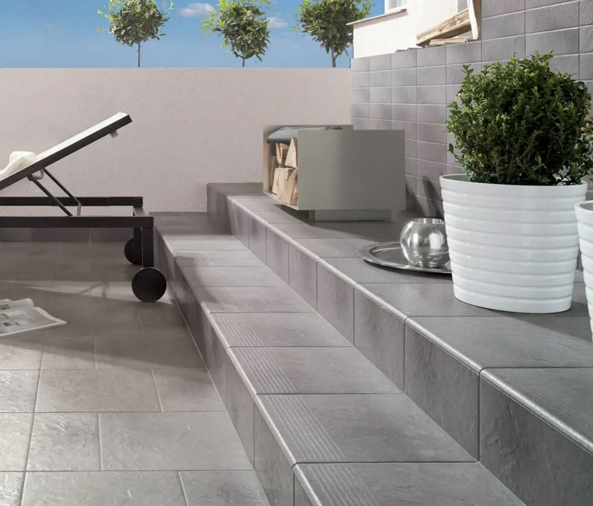 Gresie Klinker Paradyz Taurus Grys Treapta 30x30 cm